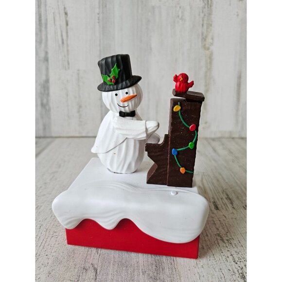 Hallmark piano snowman animated Xmas decor - Picture 2 of 10